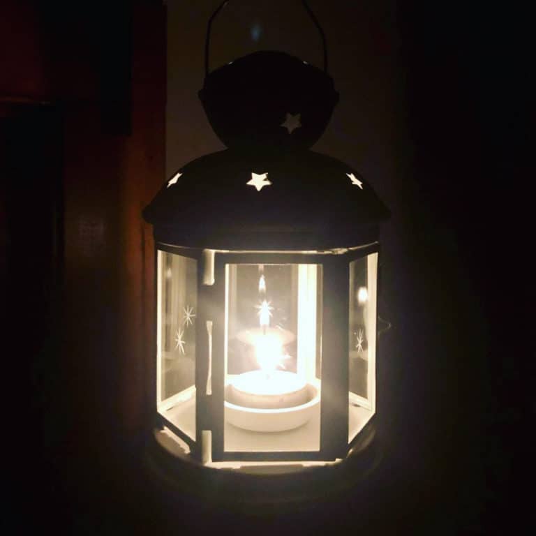 Luminaries lit lantern